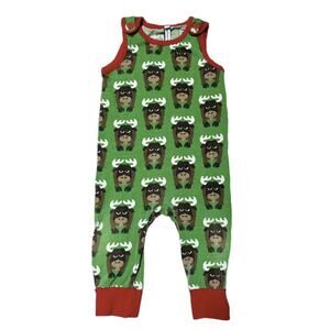 Maxomorra Organic Cotton Dungarees Size 12m